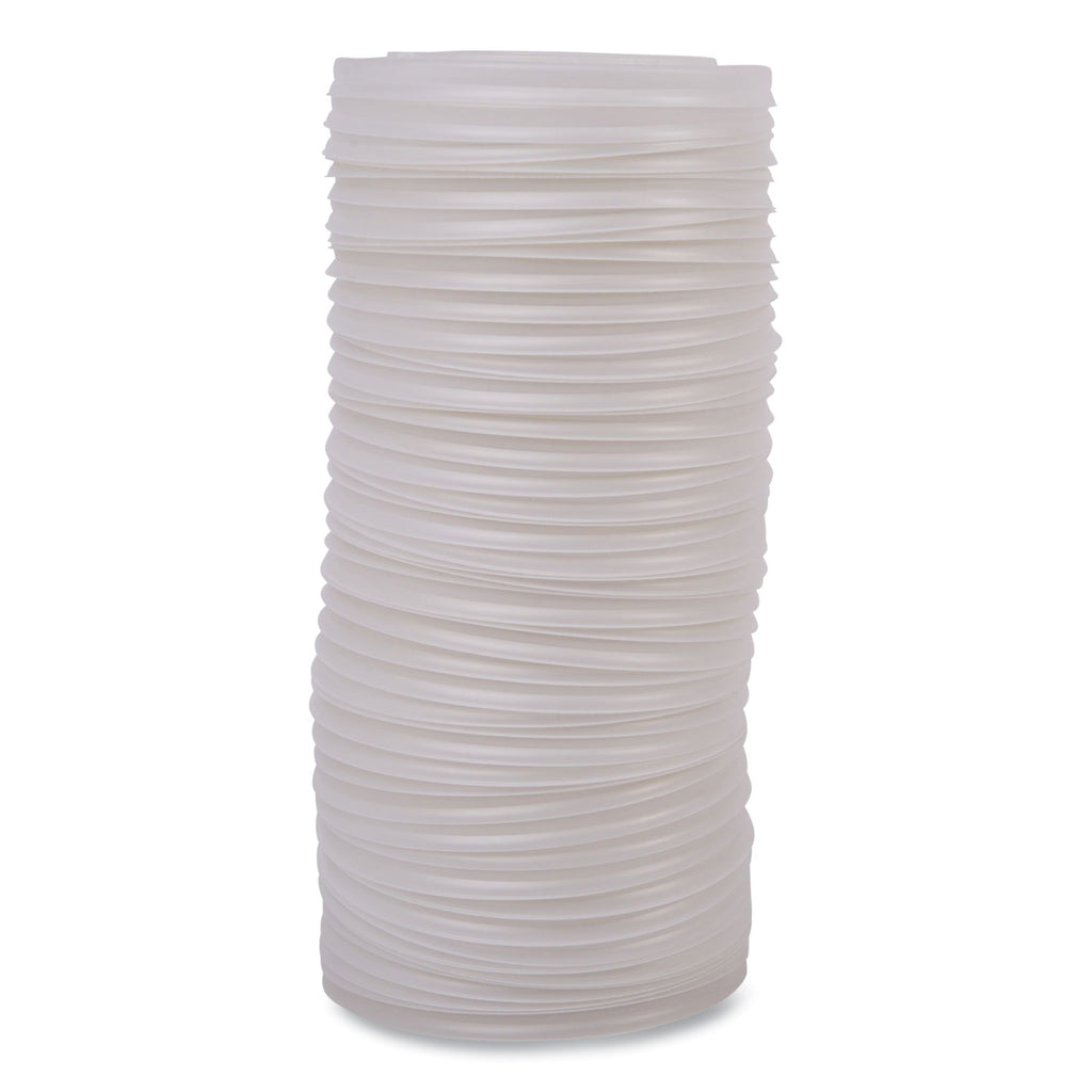 World Art PLA-Laminated Soup Container Lids for 12 oz, 16 oz, 32 oz, White, Plastic, 50/Pack, 10 Packs/Carton