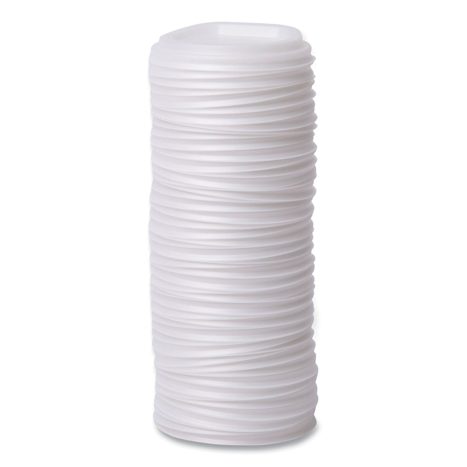 EcoLid Renewable/Compostable Hot Cup Lid, PLA, Fits 10 oz to 20 oz Hot Cups, 50/Pack, 16 Packs/Carton
