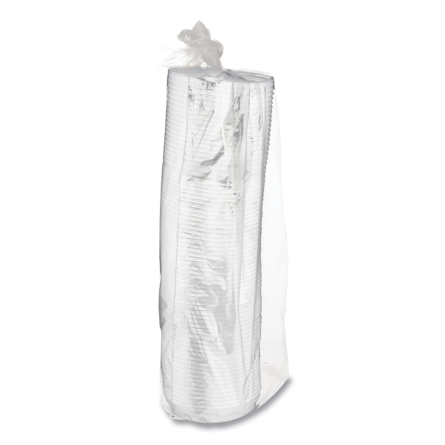 EcoLid 25% Recycled Content Hot Cup Lid, White, Fits 8 oz Hot Cups, 100/Pack, 10 Packs/Carton - 