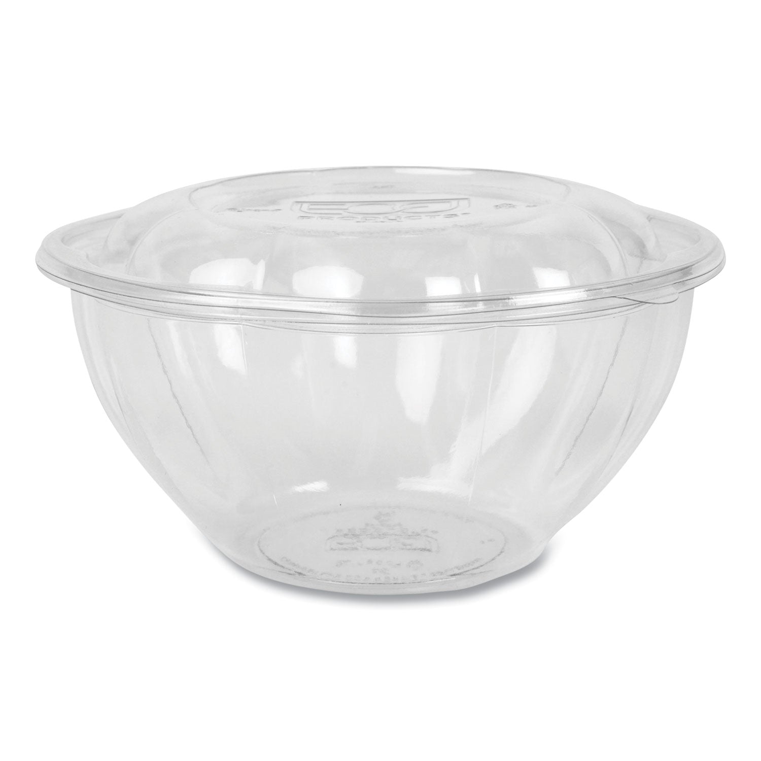 renewable-and-compostable-salad-bowls-with-lids-32-oz-clear-plastic-50-pack-3-packs-carton_ecoepsb32 - 1