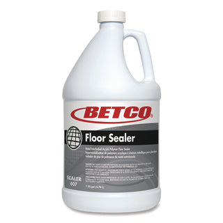 Betco Acrylic Floor Sealer - 128 fl oz (4 quart) - Characteristic Scent - 1 Each - Unscented, Water Based, Durable, Non-yellowing, Non-powdering - Clear, Milky White