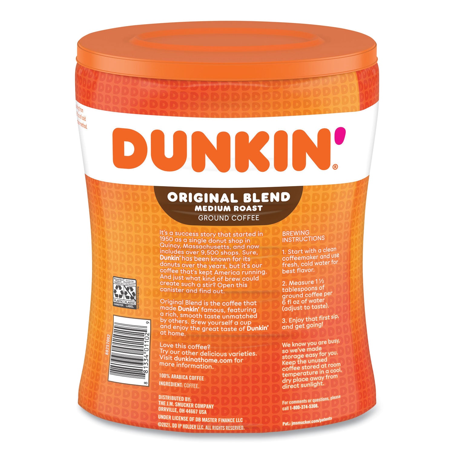 original-blend-coffee-dunkin-original-30-oz-canister_fol01102 - 2