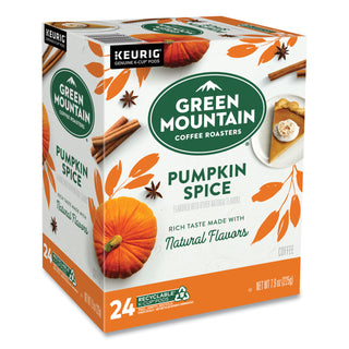 Fair Trade Certified Pumpkin Spice Flavored Coffee K-Cups, 96/Carton