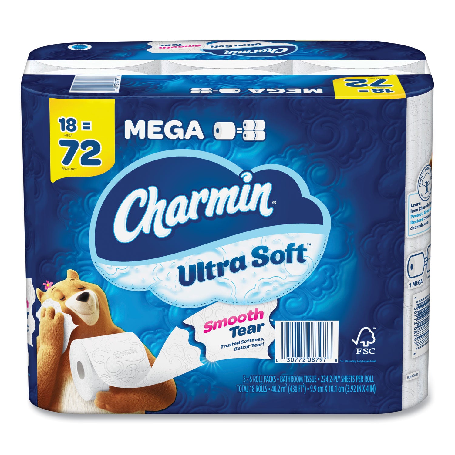 ultra-soft-bathroom-tissue-mega-roll-septic-safe-2-ply-white-224-sheets-roll-18-rolls-carton_pgc08797 - 1