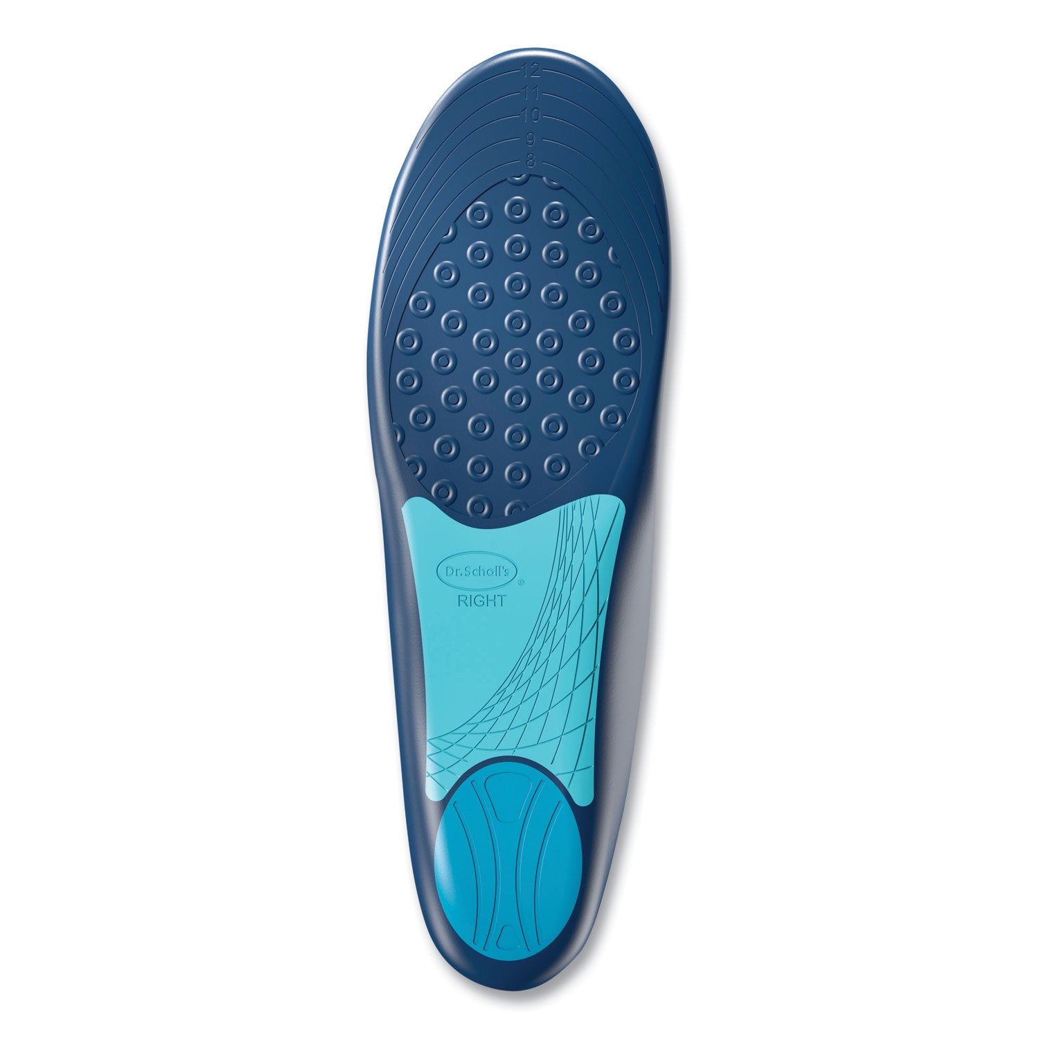 PlantarFasciitisAll-Day Pain Relief Orthotics for Women, Women Size 6 to 10, Blue
