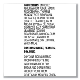 Lance Toasty Peanut Butter Cracker Sandwiches Packs - Individually Wrapped - Peanut Butter - 1 Serving Pack - 24 / Box