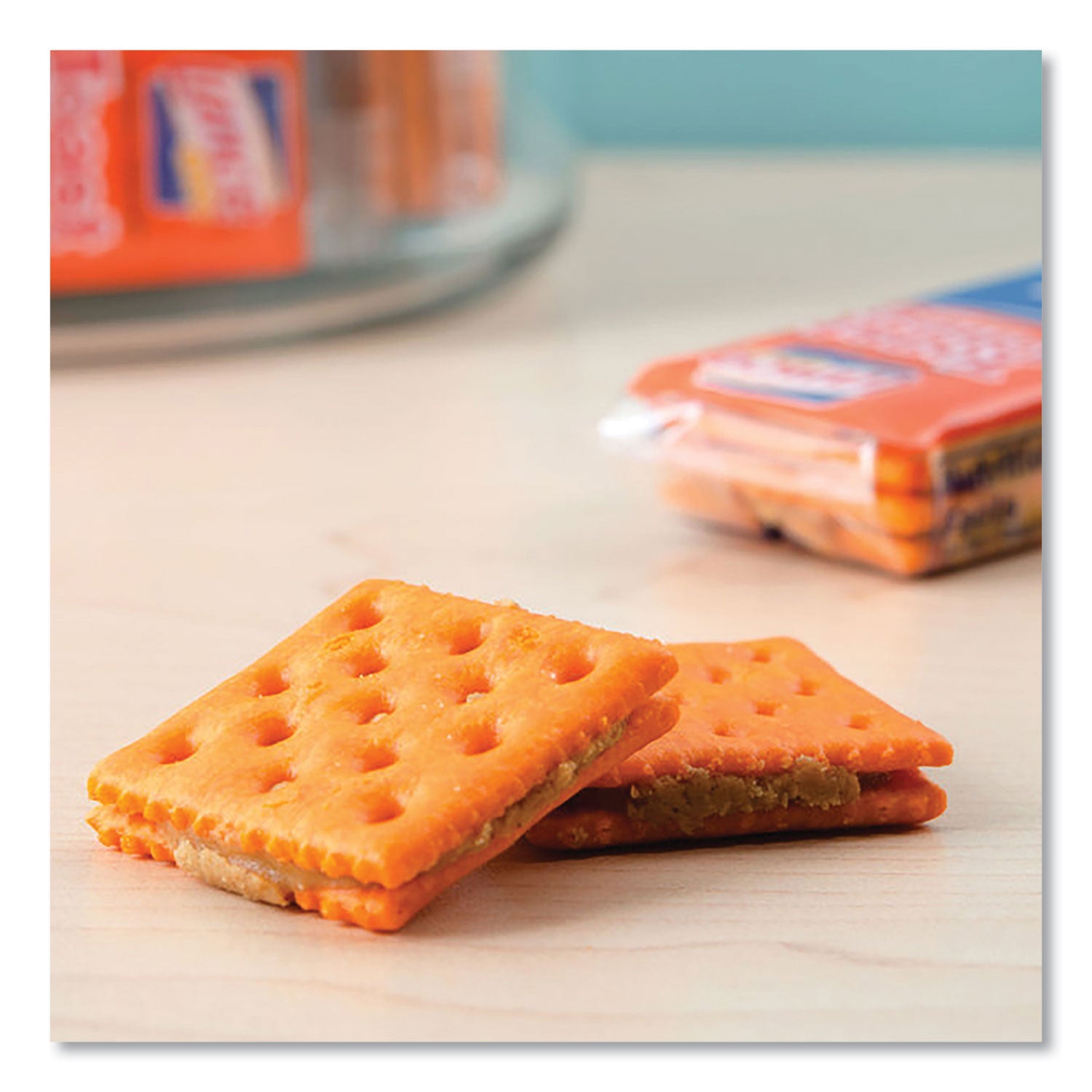 Lance Toast Chee Peanut Butter Cracker Sandwiches - Individually Wrapped - Peanut Butter - 1 Serving Pack - 24 / Box