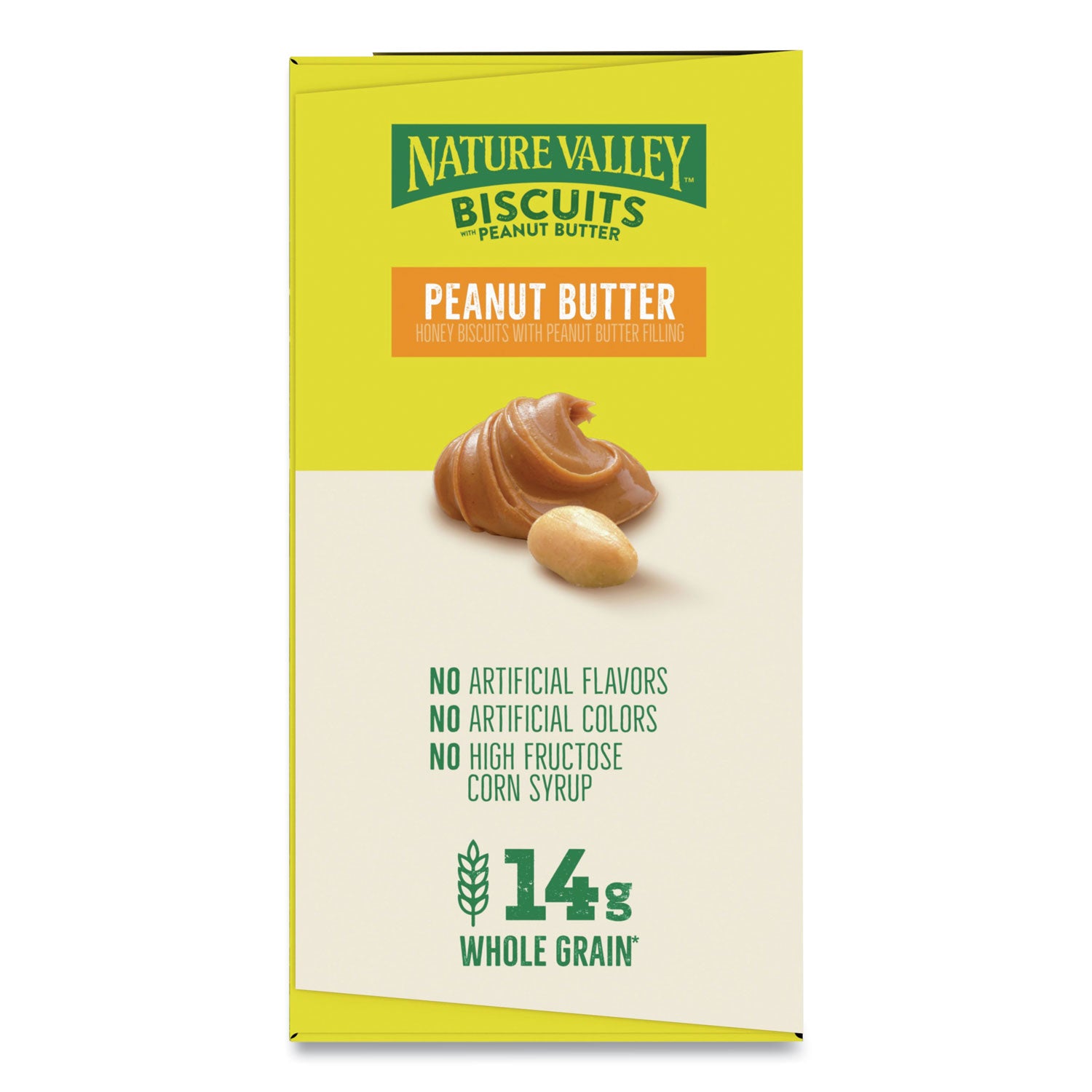 NATURE VALLEY Flavored Biscuits - Peanut Butter, Honey - Box - 1.35 oz - 16 / Box