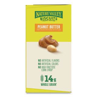 NATURE VALLEY Flavored Biscuits - Peanut Butter, Honey - Box - 1.35 oz - 16 / Box