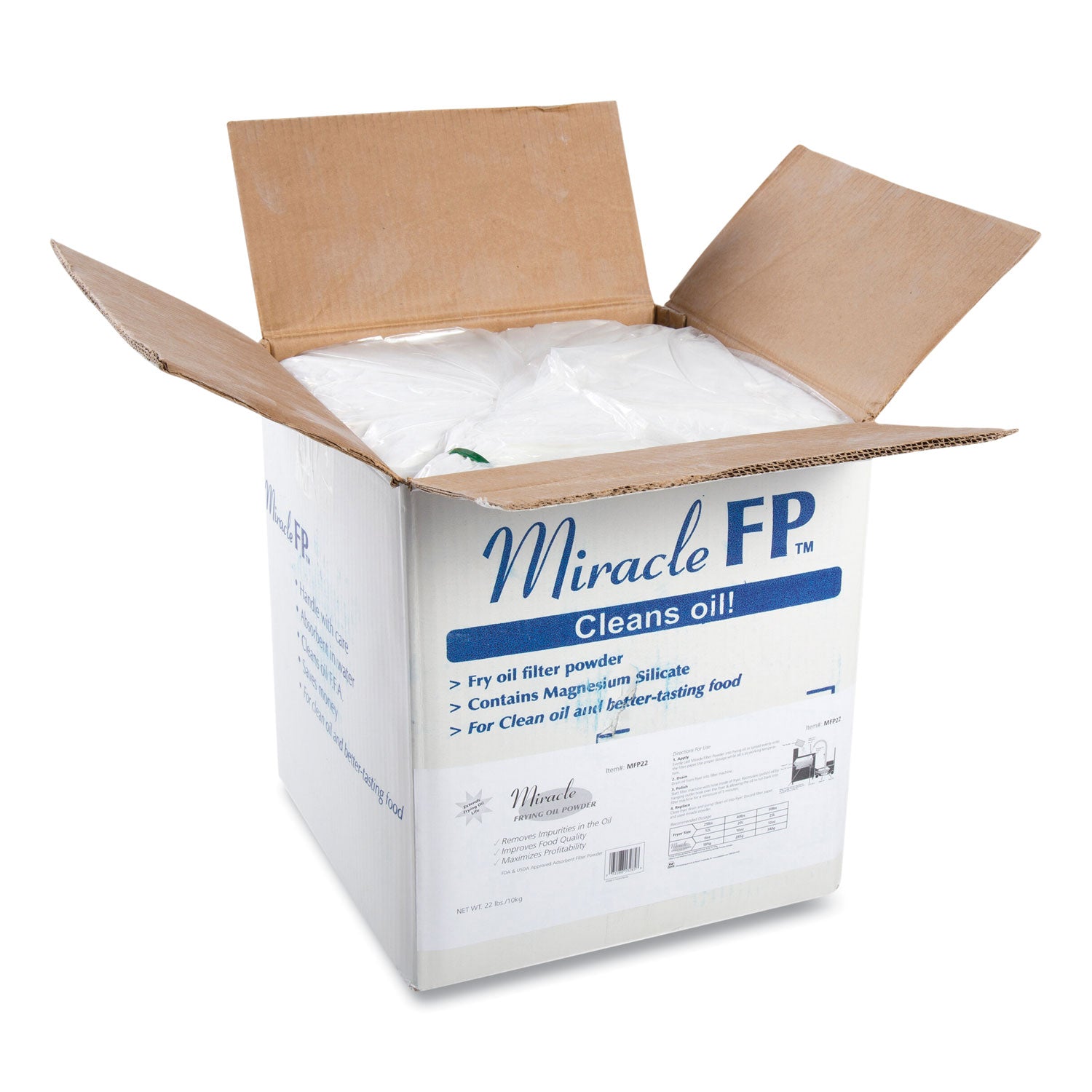 Filter Powder, 25 L Absorbing Volume, 22 lb Pack