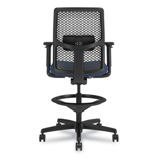 Ignition 2.0 ReActiv Low-Back Task Stool, 22.88" to 31.75" Seat Height, Elysian Seat, Charcoal Back, Black Base