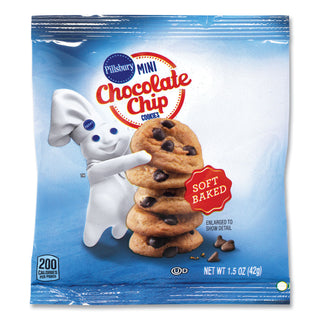 Soft Baked Mini Chocolate Chip Cookies, 1.5 oz Pouch, 28/Pack, Ships in 1-3 Business Days