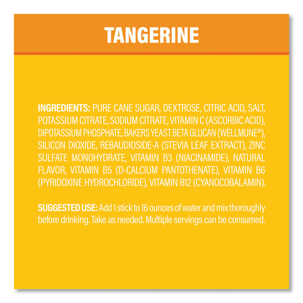 Immune Support, Tangerine, 0.56 oz Packet, 10/Pack, Ships in 1-3 Business Days
