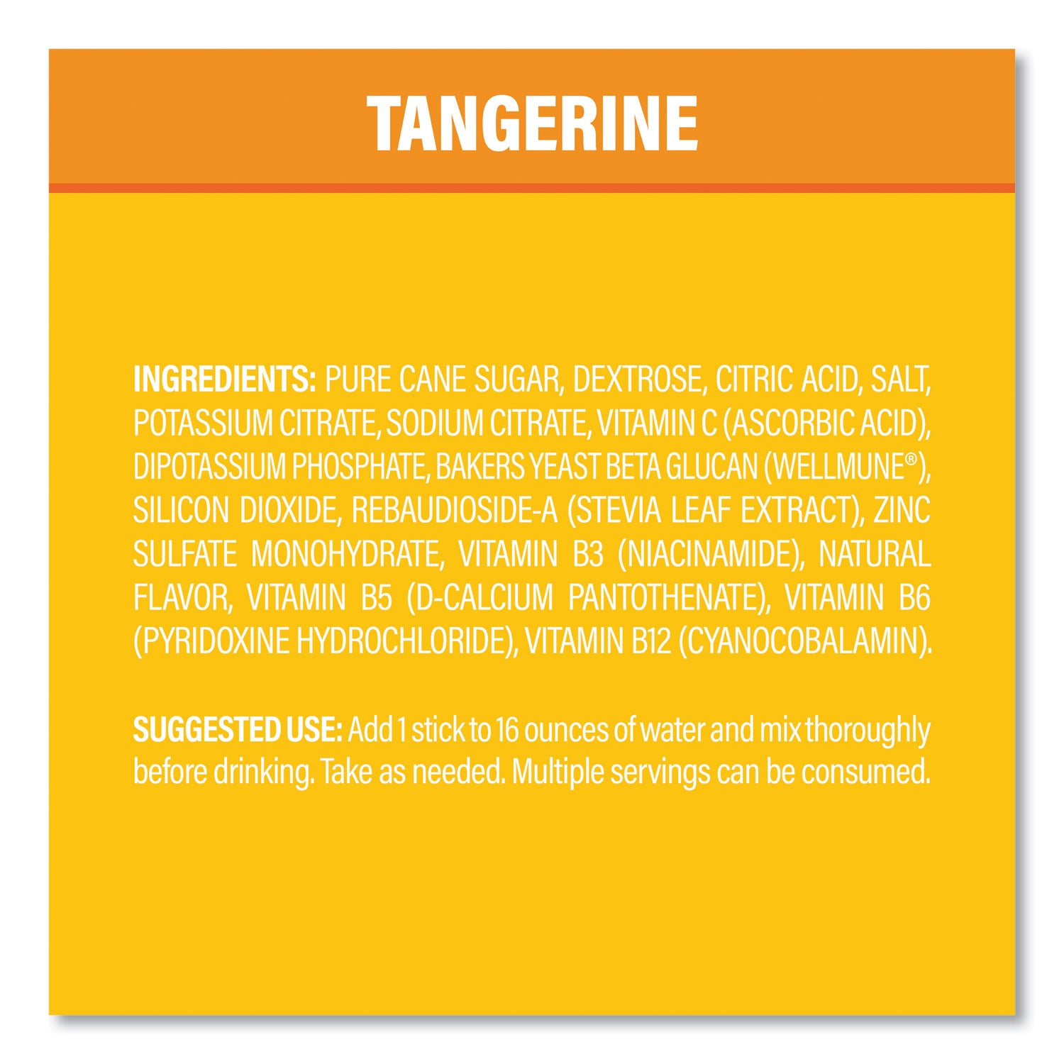 Immune Support, Tangerine, 0.56 oz Packet, 10/Pack, Ships in 1-3 Business Days
