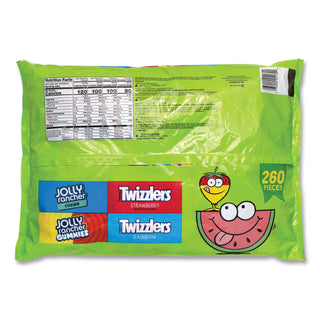 Twizzlers and Jolly Rancher Sweets Assortment Bulk Variety, Assorted Flavors, 260/Pack, Ships in 1-3 Business Days
