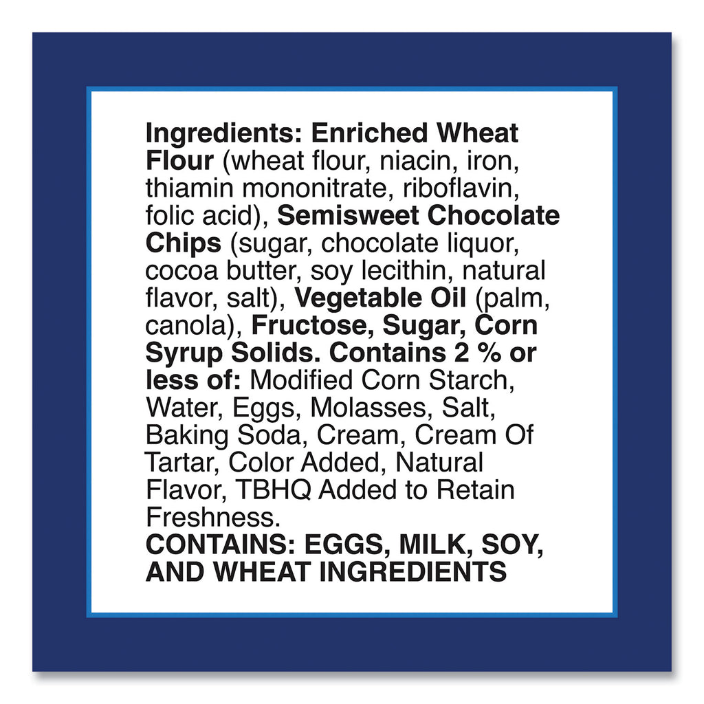 Soft Baked Mini Chocolate Chip Cookies, 1.5 oz Pouch, 28/Pack, Ships in 1-3 Business Days