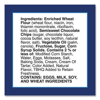 Soft Baked Mini Chocolate Chip Cookies, 1.5 oz Pouch, 28/Pack, Ships in 1-3 Business Days
