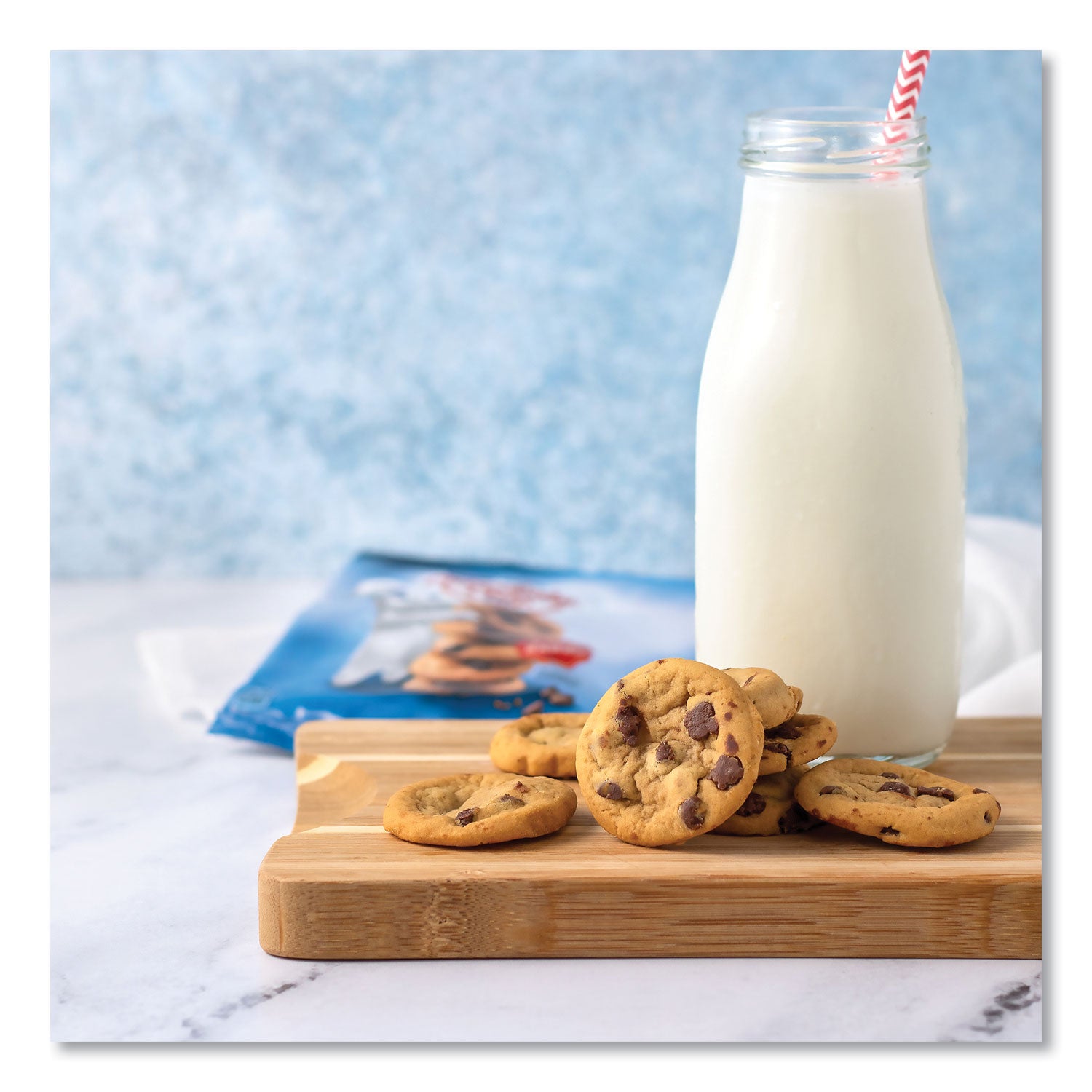 Soft Baked Mini Chocolate Chip Cookies, 1.5 oz Pouch, 28/Pack, Ships in 1-3 Business Days
