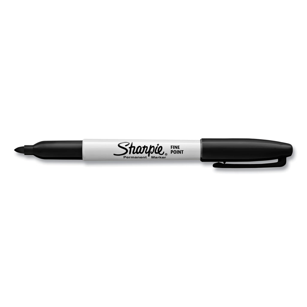 Fine Tip Permanent Marker Value Pack with (1) Bonus S-Gel 0.7 mm Black Ink Pen, Fine Bullet Tip Markers, Black Ink, 36/Pack