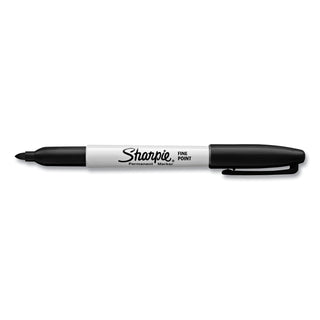 Fine Tip Permanent Marker Value Pack with (1) Bonus S-Gel 0.7 mm Black Ink Pen, Fine Bullet Tip Markers, Black Ink, 36/Pack