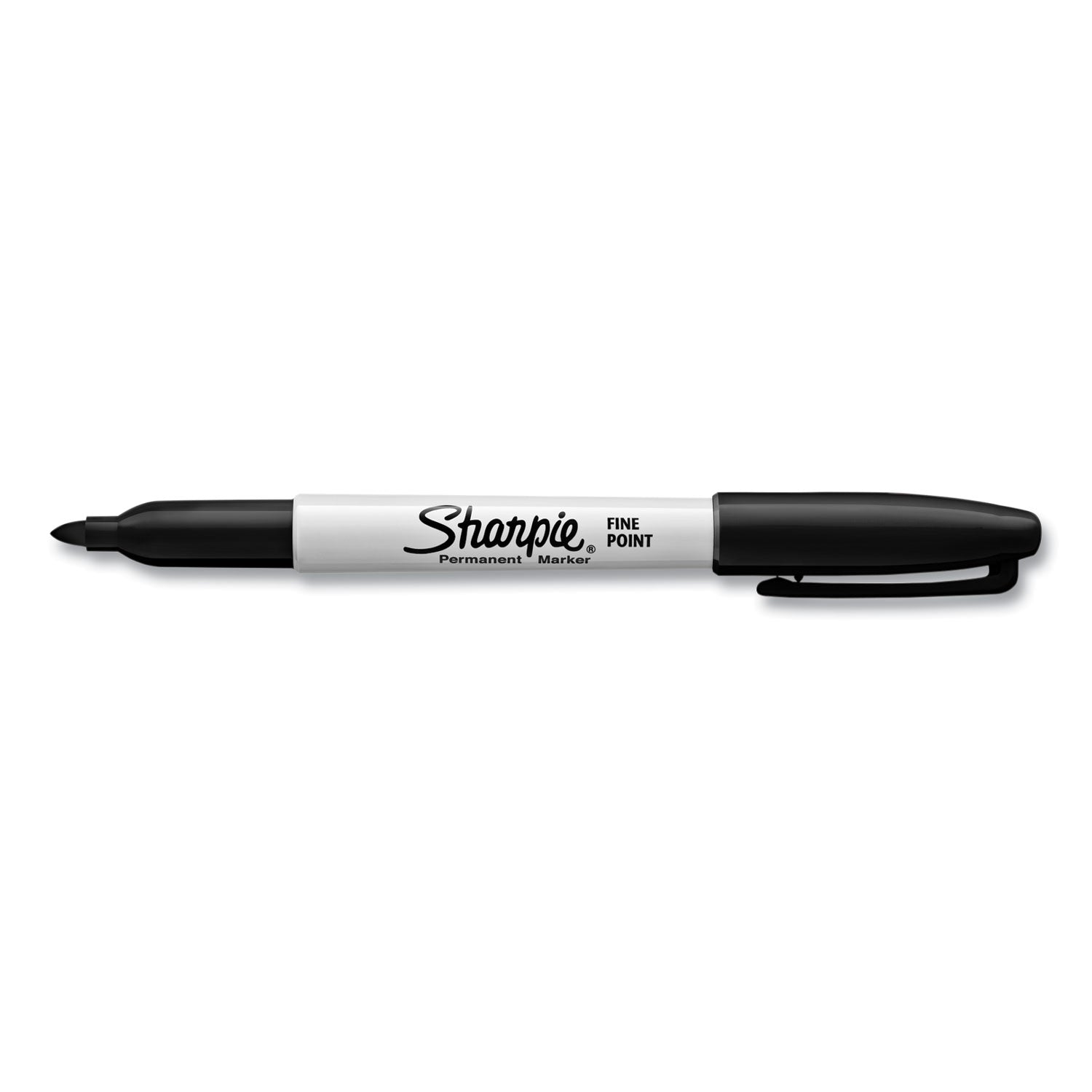 Fine Tip Permanent Marker Value Pack with (1) Bonus S-Gel 0.7 mm Black Ink Pen, Fine Bullet Tip Markers, Black Ink, 36/Pack