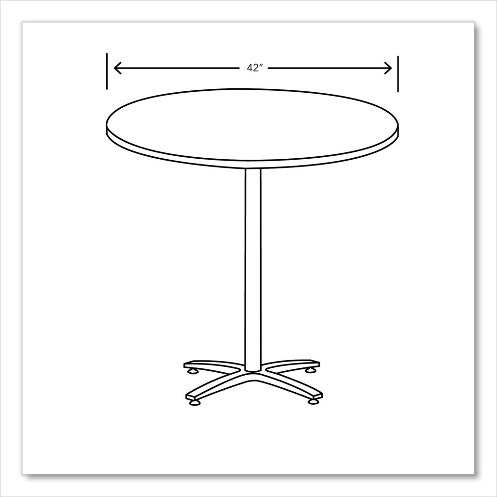 Between Round Table Top, 42" Diameter, Silver Mesh