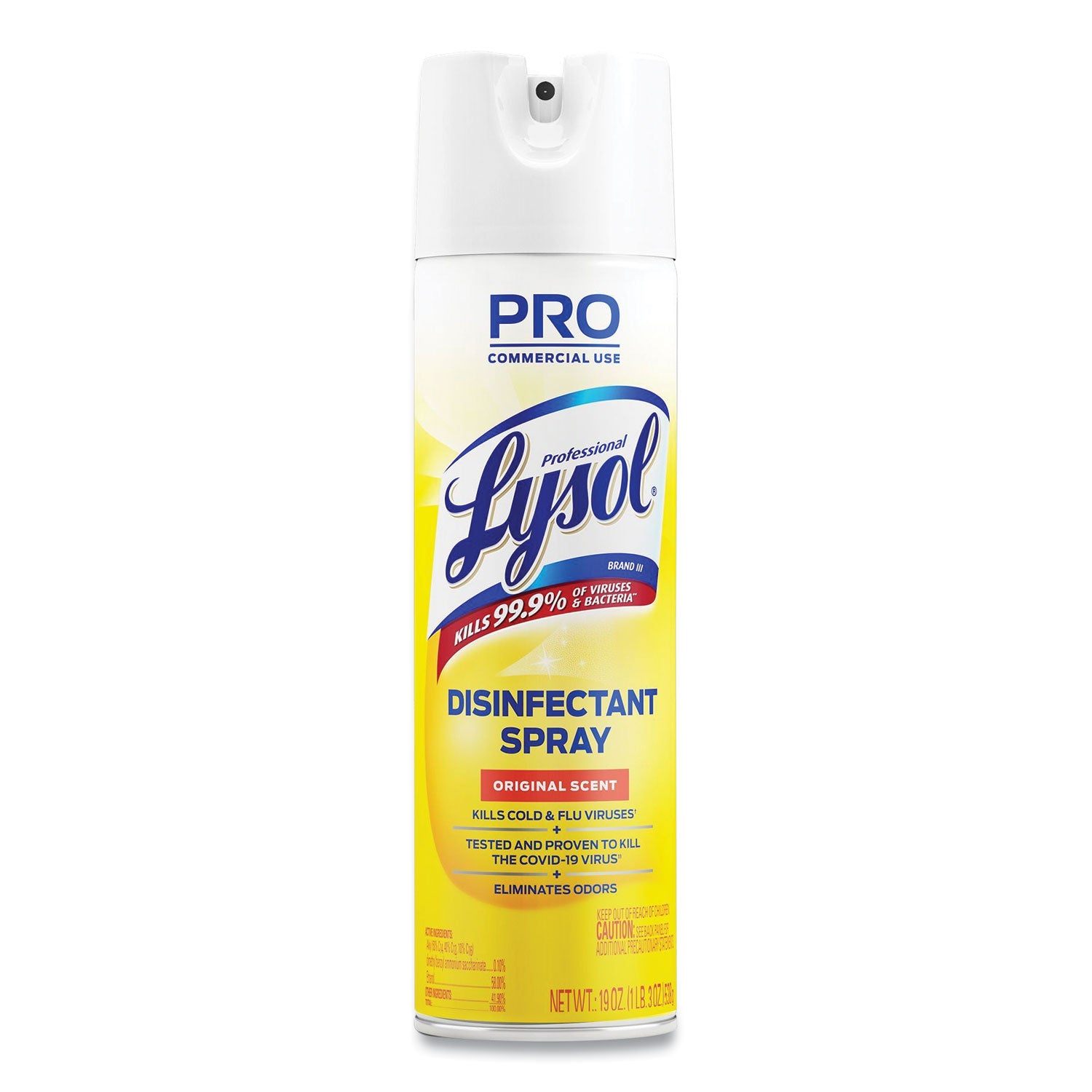 Disinfectant Spray, Original Scent, 19 oz Aerosol Spray - 