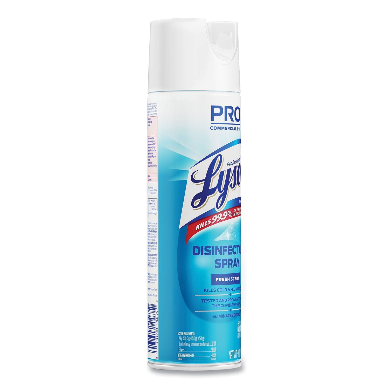 Disinfectant Spray, Fresh Scent, 19 oz Aerosol Spray, 12/Carton