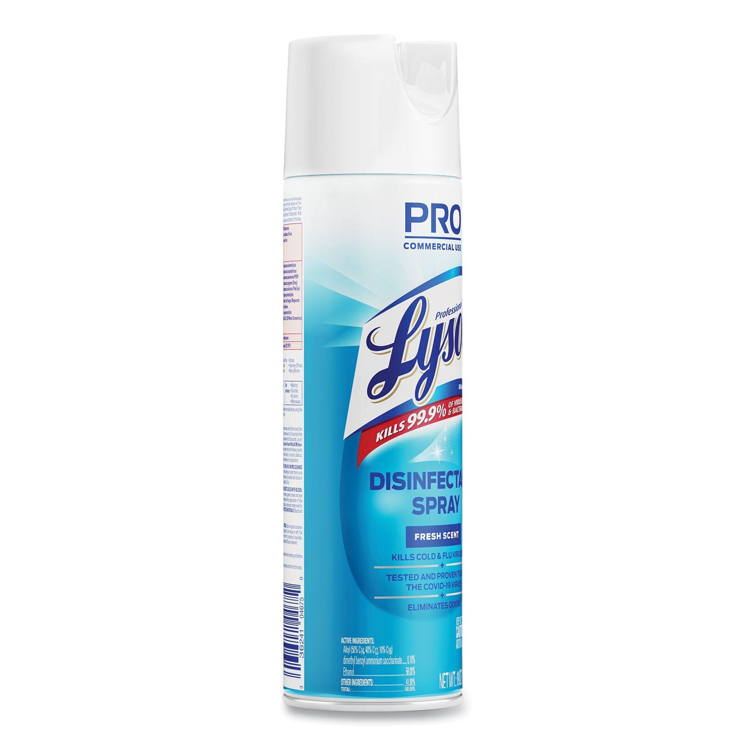 Disinfectant Spray, Fresh, 19 oz Aerosol Spray - 