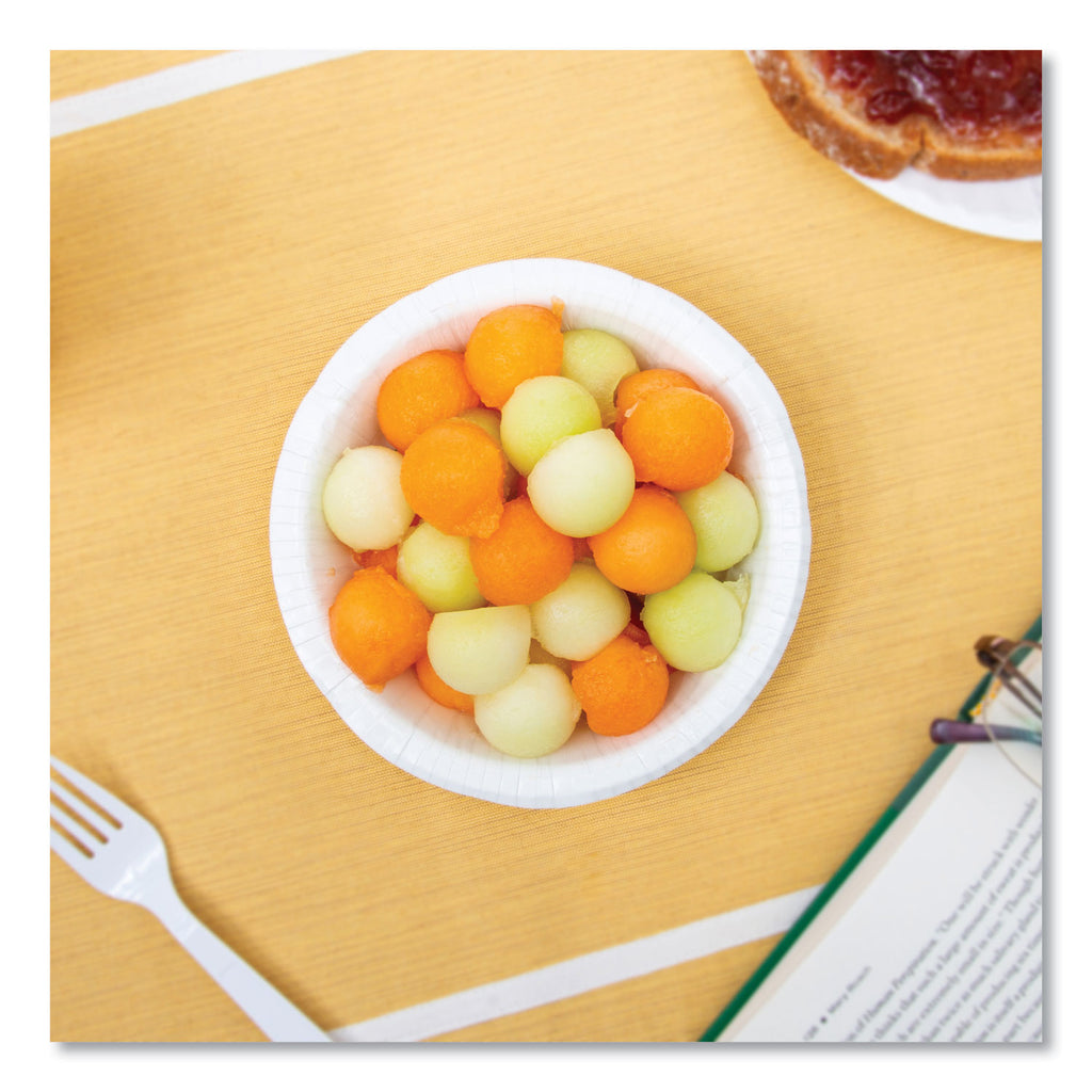 Solo Bare 12 oz Heavyweight Paper Bowls - Bare - Disposable - White - Paper Body - 125 / Pack