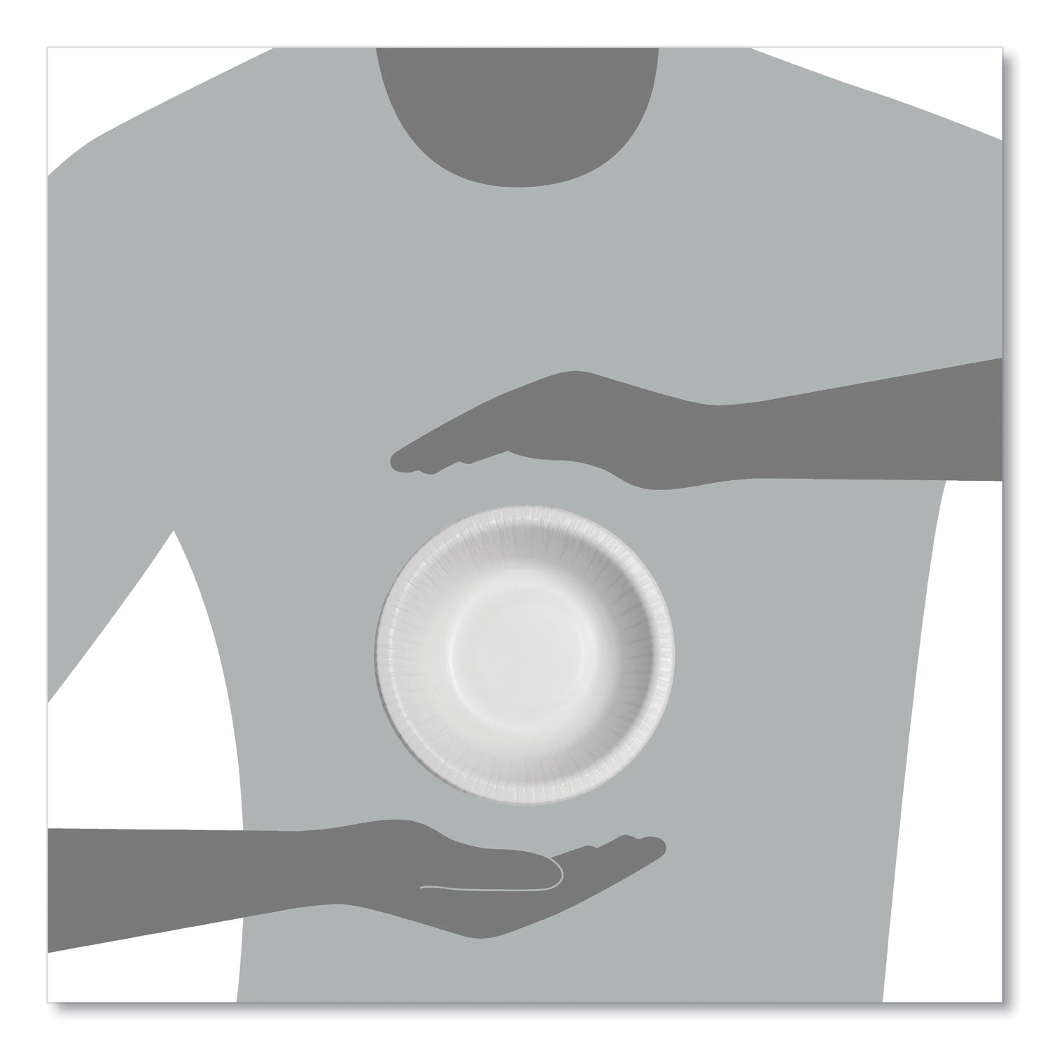 Solo Bare 12 oz Heavyweight Paper Bowls - Bare - Disposable - White - Paper Body - 125 / Pack