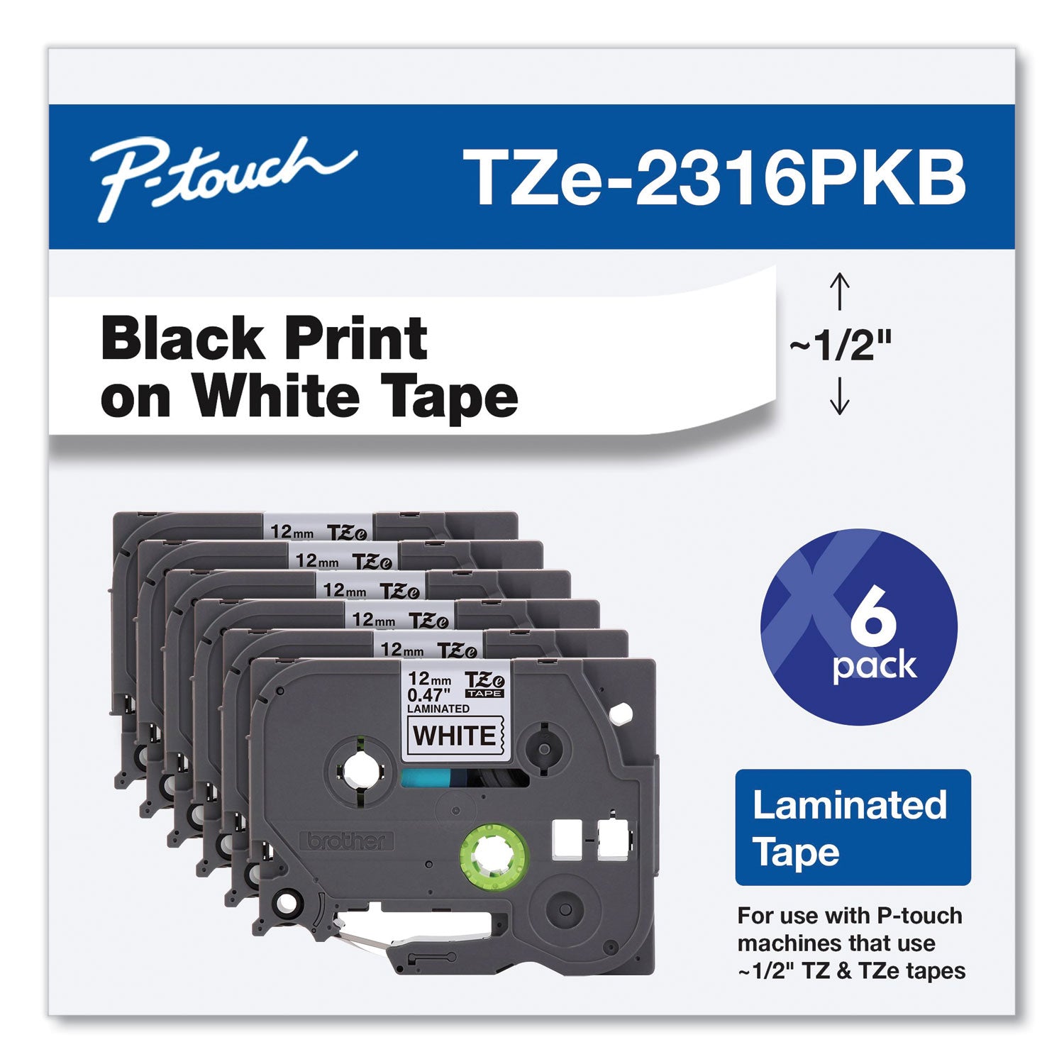 tze-series-standard-adhesive-laminated-labeling-tape-05-black-on-white-6-pack_brttze2316pkb - 4