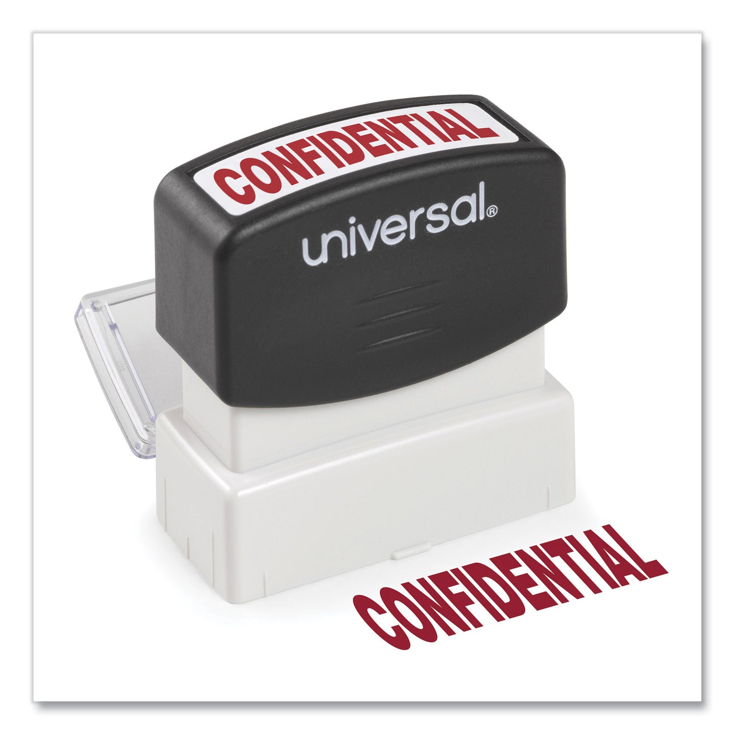 Message Stamp, CONFIDENTIAL, Pre-Inked One-Color, Red - 