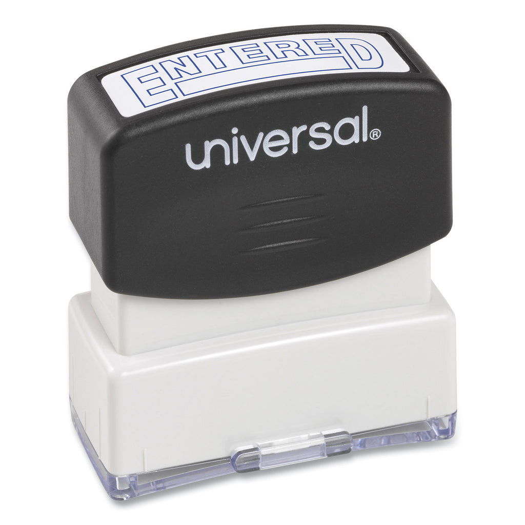 Message Stamp, ENTERED, Pre-Inked One-Color, Blue - 