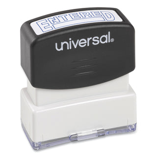 Message Stamp, ENTERED, Pre-Inked One-Color, Blue - 