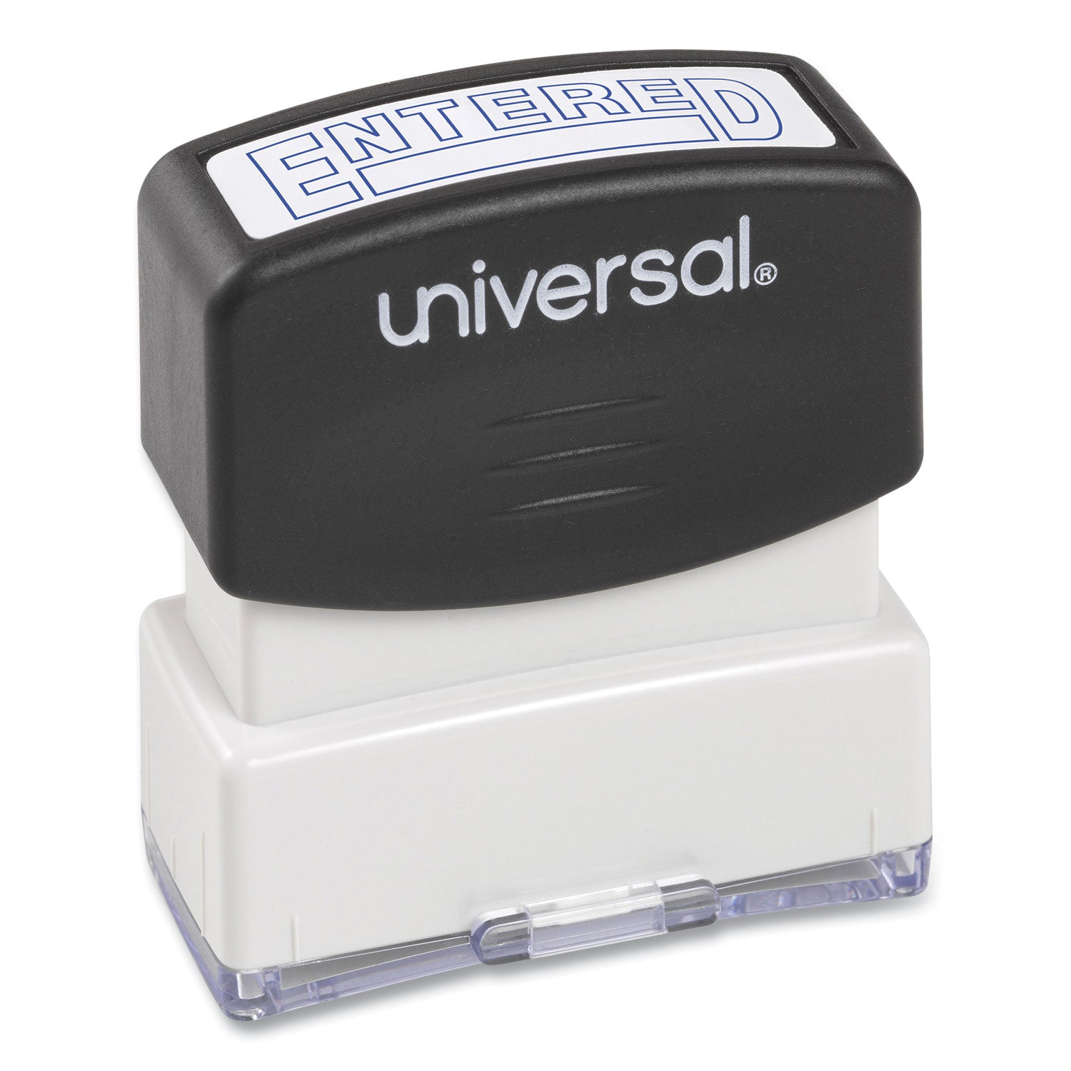 Message Stamp, ENTERED, Pre-Inked One-Color, Blue - 