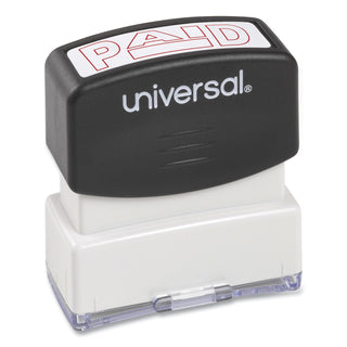 Message Stamp, PAID, Pre-Inked One-Color, Red