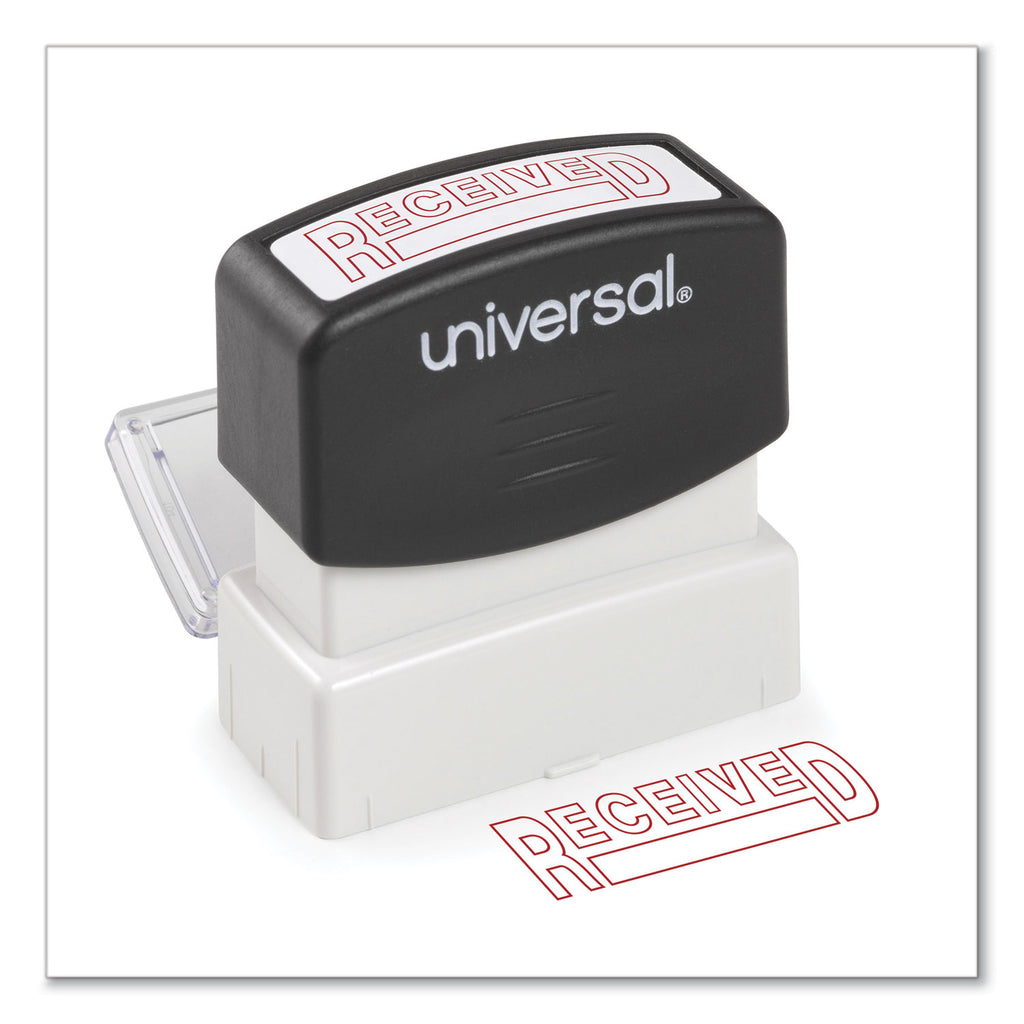 Message Stamp, RECEIVED, Pre-Inked One-Color, Red - 
