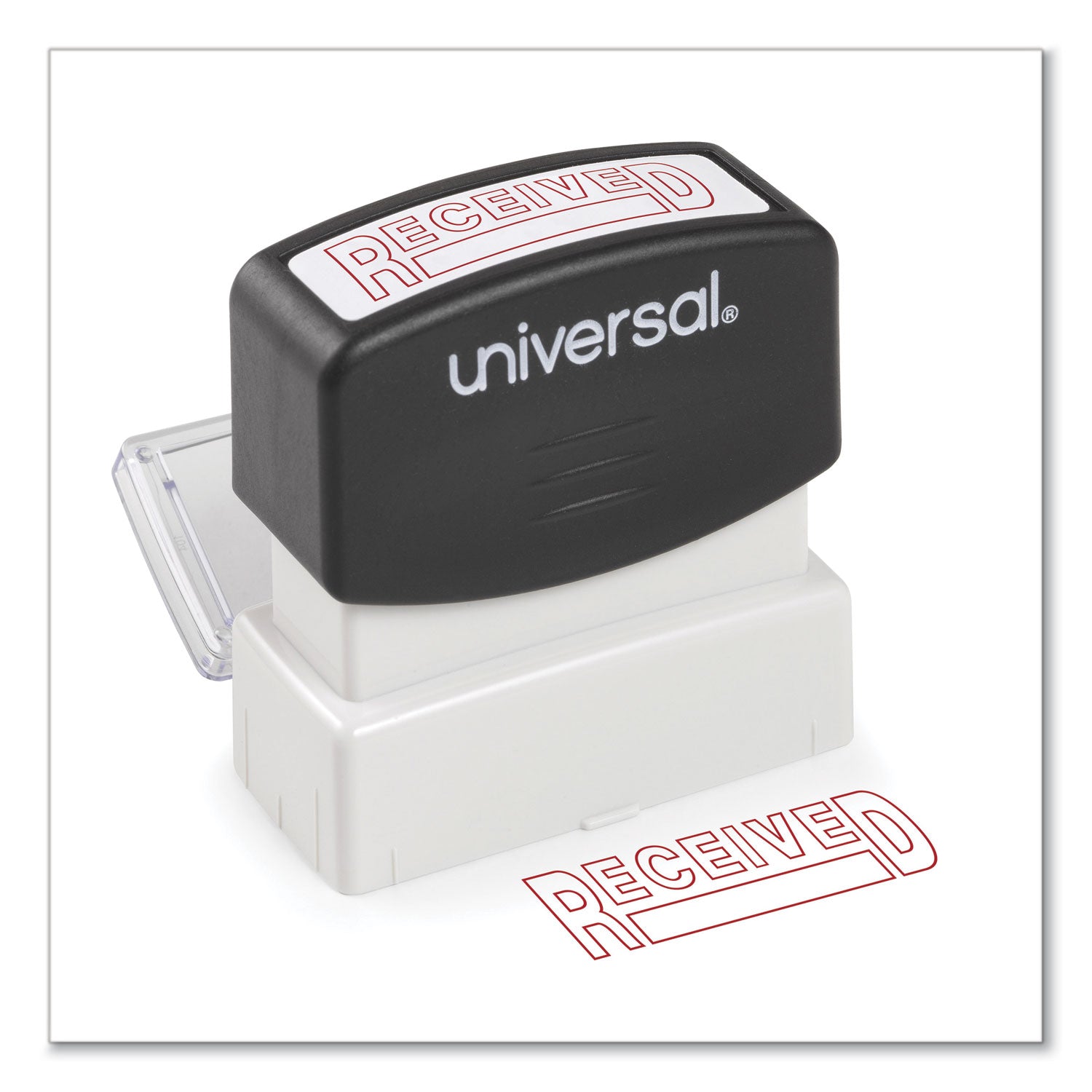 Message Stamp, RECEIVED, Pre-Inked One-Color, Red - 