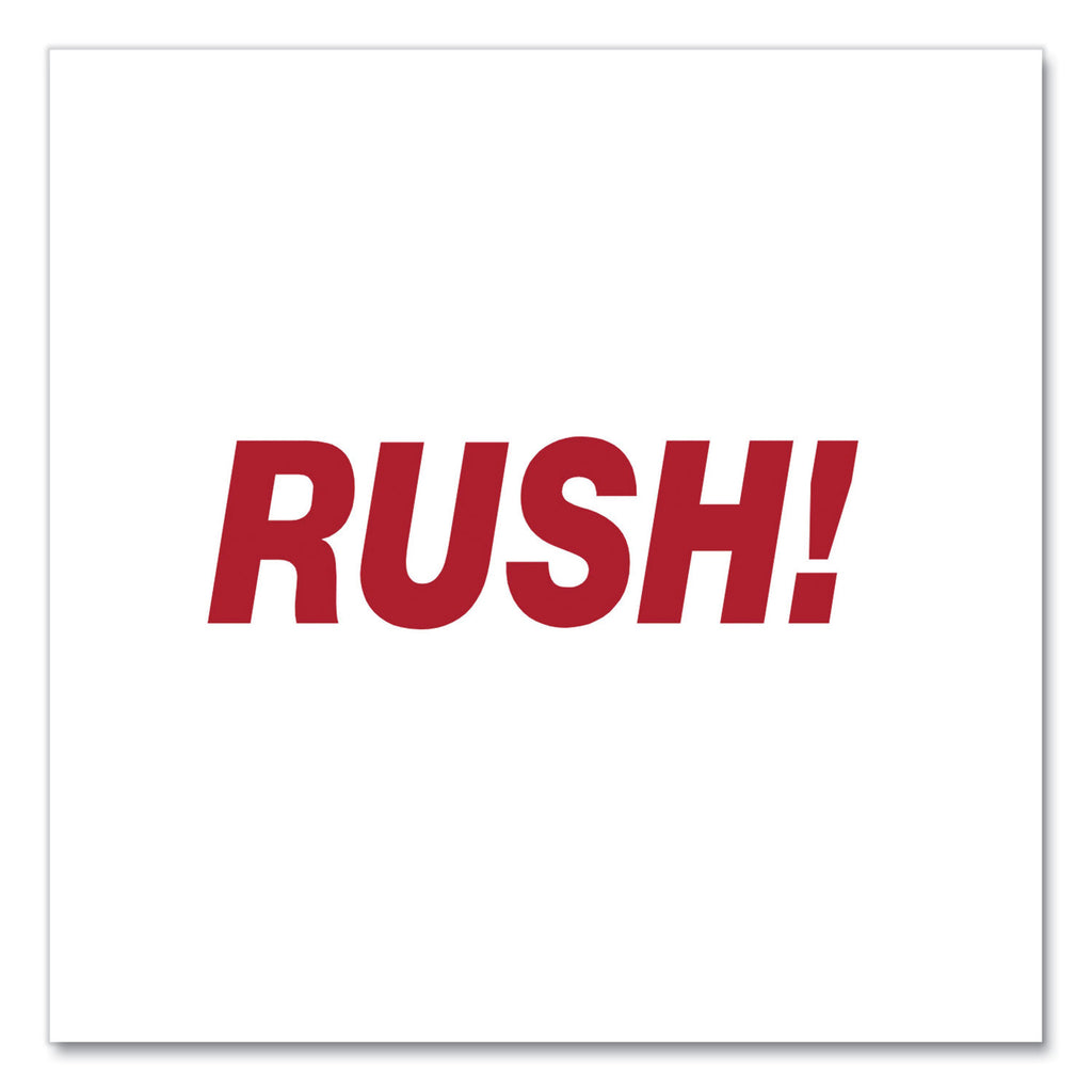 Message Stamp, RUSH, Pre-Inked One-Color, Red