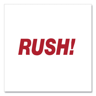 Message Stamp, RUSH, Pre-Inked One-Color, Red