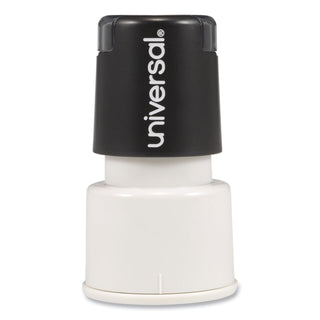 Round Message Stamp, CHECK MARK, Pre-Inked/Re-Inkable, Red