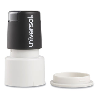 Round Message Stamp, CHECK MARK, Pre-Inked/Re-Inkable, Red