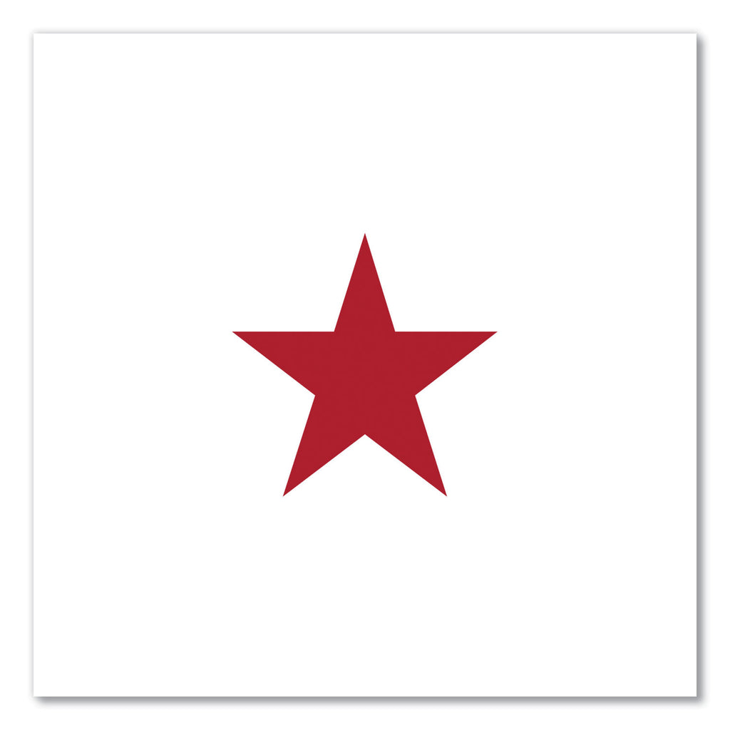 Round Message Stamp, STAR, Pre-Inked/Re-Inkable, Red