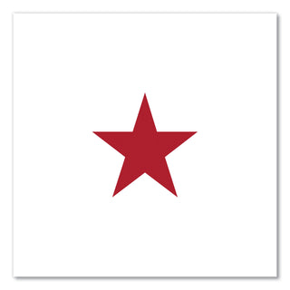 Round Message Stamp, STAR, Pre-Inked/Re-Inkable, Red