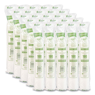 High-Impact Polystyrene Cold Cups, 7 oz, Translucent, Clear, 100/Pack