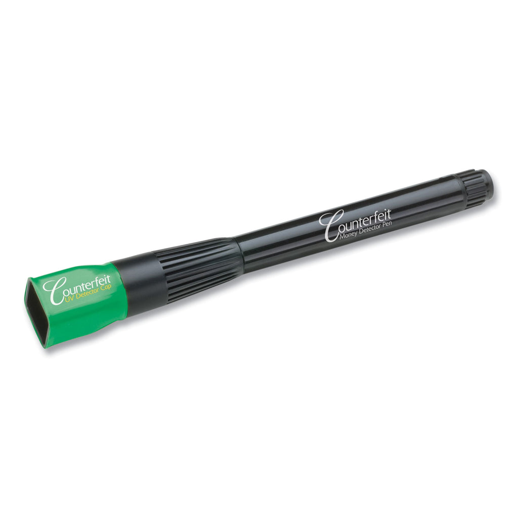 Smart Money Counterfeit Detector Pen with Reusable UV LED Light, U.S.; Most Foreign Currencies, Black - 