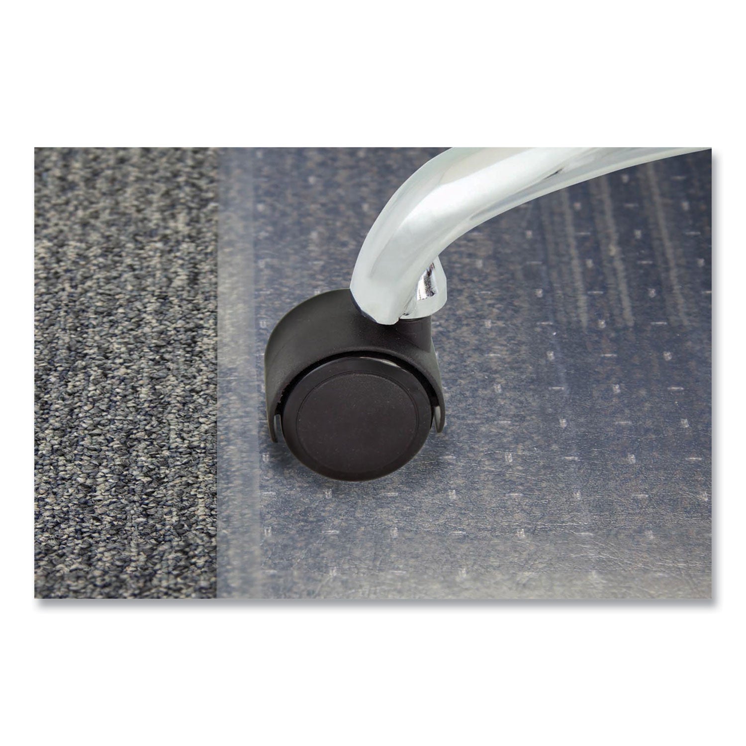 Deluxe Duet Casters, Grip Ring Type B and Type K Stems, 2" Soft Polyurethane Wheel, Matte Black, 5/Set - 