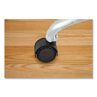 Deluxe Duet Casters, Grip Ring Type B and Type K Stems, 2" Soft Polyurethane Wheel, Matte Black, 5/Set - 