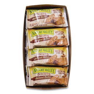 NATURE VALLEY Flavored Biscuits - Almond Butter, Cinnamon - Box - 1.35 oz - 16 / Box